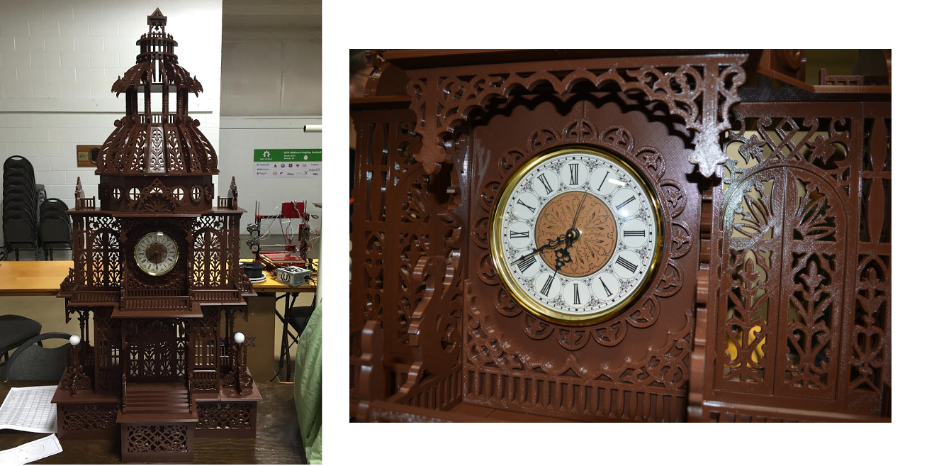 Michigan Man 3D Prints a 4-Foot-Tall Dome Clock and It's Incredible