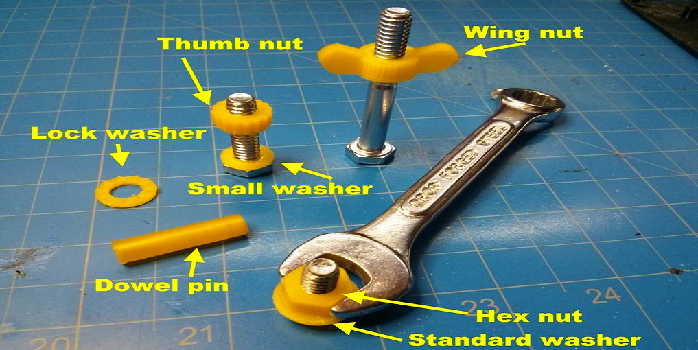 Sometimes You 3D Print a Nut, Sometimes You Don’t... Now You Can 3D Print Any Nut or Washer You Choose