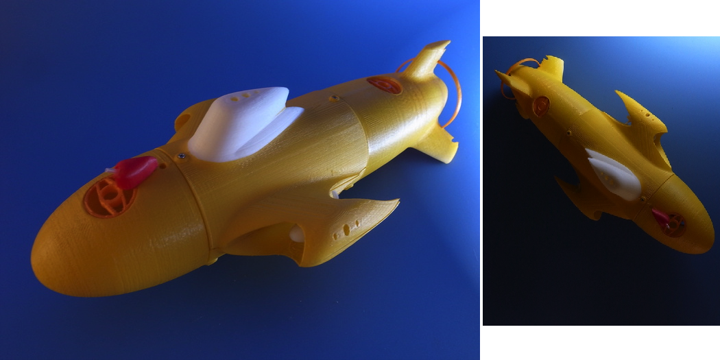 Designer 3D Prints a Working RC Submarine