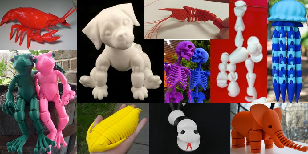 Weekly Roundup: Ten 3D Printable Articulated Animals