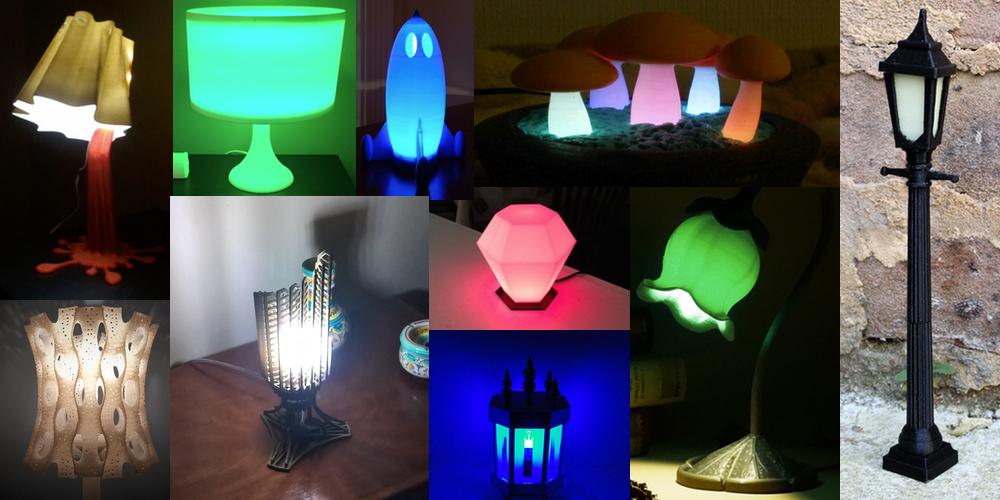 Weekly Roundup: Ten 3D Printable Unique Desk and Tabletop Lamps