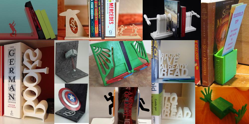 Weekly Roundup: Ten 3D Printable Bookends & Book Stands
