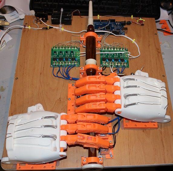 3D Printed e-NABLE Hands Help a Robot Play the Bagpipes