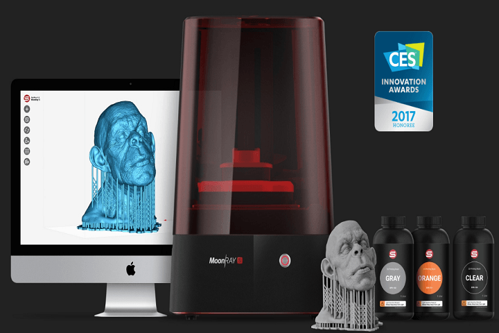 SprintRay Introduces CES 2017 Innovation Awards Honoree MoonRay S DLP Desktop 3D Printer