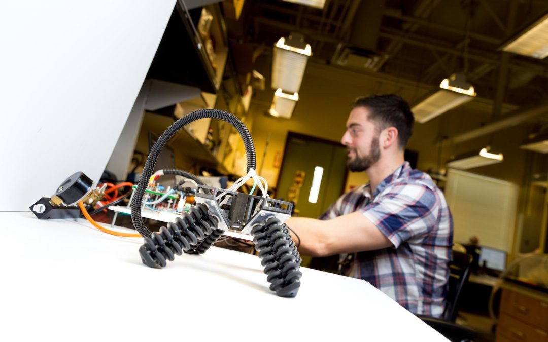 UC San Diego Researchers' Soft Robot Can Walk Over Rough Terrain with Four 3D Printed Legs