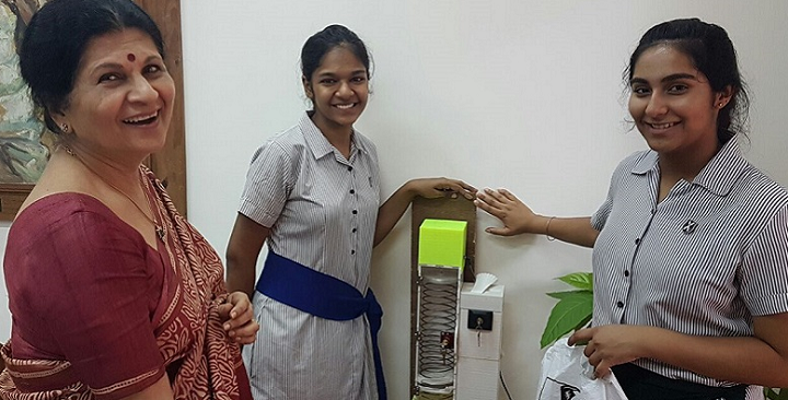 Making a Difference: Mumbai Students Design, Develop, and 3D Print a Sanitary Pad Dispenser for School Project