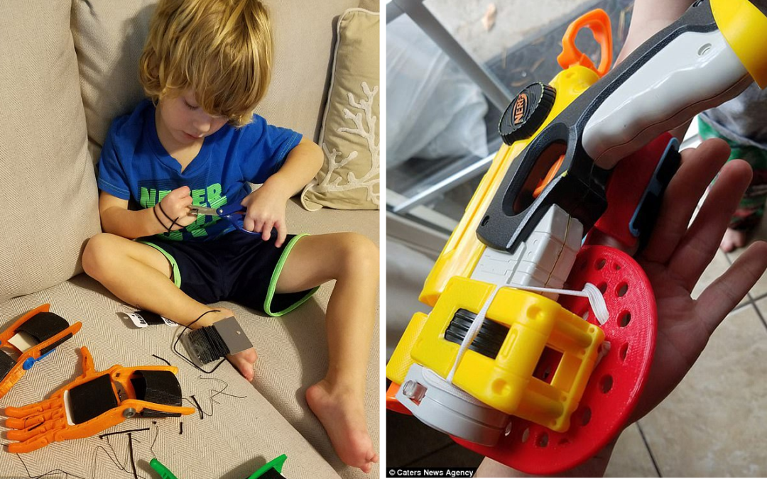 Five-Year-Old Boy 3D Prints Prosthetic Hands for Others in Need