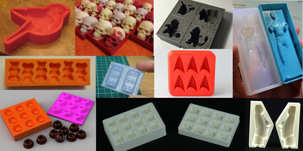 Ten 3D Printable Things: Chocolate, Ice Cube and Jello Molds