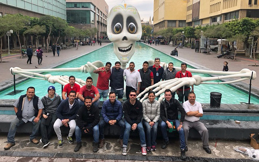 Guadalajara's Festival of Lights Graced by Moti Digital's Giant 3D Printed Skeleton