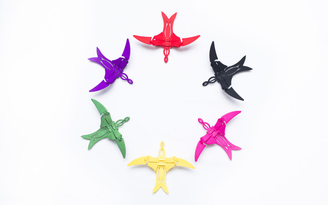 Elegant 3D Printed B3RD Flaps as Playful Mechanical Art